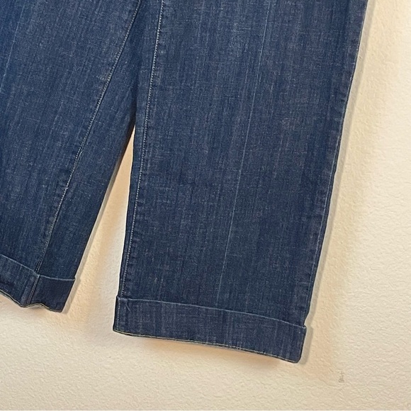 Code Bleu Wide Leg Flat Front High Waist Welt Pocket Trouser Jeans Size 12 - Picture 3 of 11